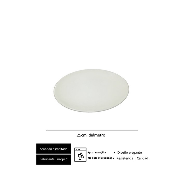 Summa Novara Plato Coupe Llano 25 cm (Set de 6)