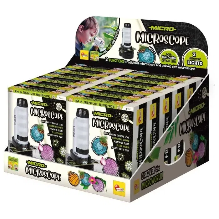 Lisciani Giochi Microscopio Portátil - SOY UN GENIO - Aumento Potente LIS8008324105557
