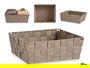 Kipit Cesta Tela Rectangular Sin Asas 24 cm x 8 cm x 20 cm Beige Poliester (Set de 24)