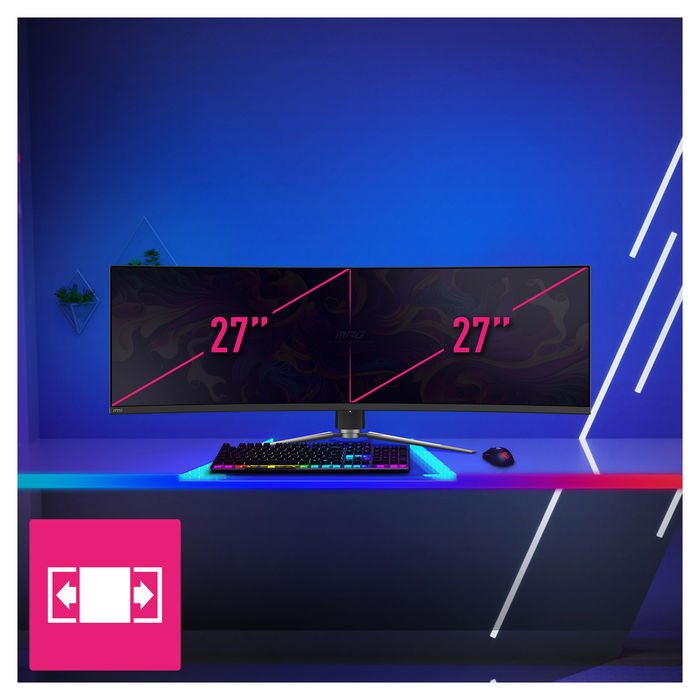 MSI MPG 491CQPDE Monitor Gaming Curvo QD-OLED 124.46cm (49") 5120 x 1440 DQHD Negro