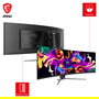 MSI MPG 491CQPDE Monitor Gaming Curvo QD-OLED 124.46cm (49"), Dual QHD 5120x1440, 144Hz, 0.03ms, 1800R, HDR600, HDMI 2.1, DisplayPort, USB-C, Negro