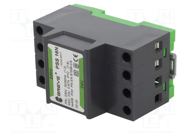 BREVE TUFVASSONS Transformador de red 16VA 230VAC/24V