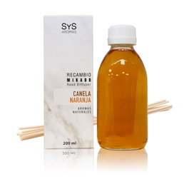 Laboratorio SYS Recambio Mikado Canela Naranja con Palos 200ml