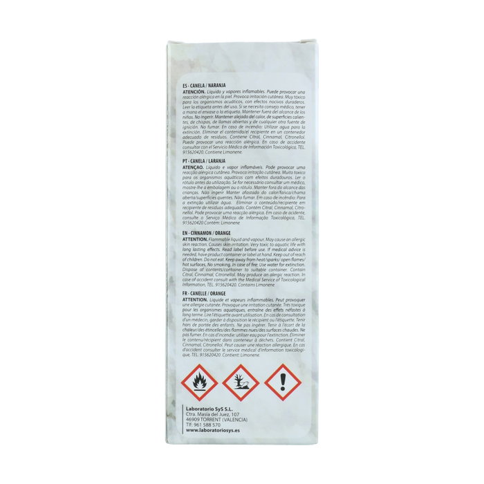 Laboratorio SYS Recambio Mikado Canela Naranja con Varillas 200ml