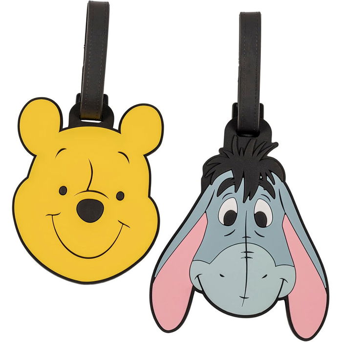PEERS HARDY Set 2 Etiquetas de Equipaje Winnie the Pooh Disney Silicona