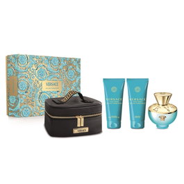 Versace Pour Femme Dylan Turquoise Eau de Toilette 100ml con Gel de Baño y Body Oil
