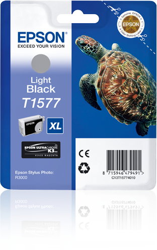 Epson Cartucho de Tinta T1577 XL Negro Claro Epson Cartucho de Tinta T1577 XL Negro Claro