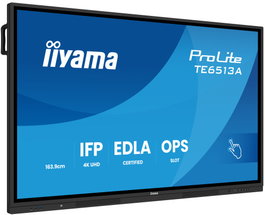 Iiyama TE6513A-B2AG Pantalla Interactiva Táctil 65" 4K UHD, Android 14, 8 GB RAM, 128 GB, 40 Puntos Táctiles, Altavoces 2x20W + 20W, Wi-Fi 6, Bluetooth 5.0