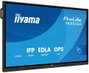 Iiyama TE6513A-B2AG Pantalla Interactiva Táctil 65" 4K UHD, Android 14, 8 GB RAM, 128 GB, 40 Puntos Táctiles, Altavoces 2x20W + 20W, Wi-Fi 6, Bluetooth 5.0