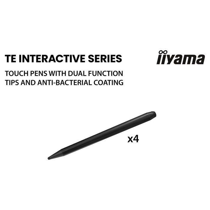 Iiyama TE6513A-B2AG Panel Plano Interactivo 4K UHD de 65 Pulgadas con Android 14, 3840 x 2160 Pixeles, Wi-Fi 6, Bluetooth, Toque 40 Puntos, 60W Altavoces, para Educacion