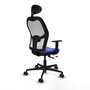 PIQUERAS Y CRESPO Silla de oficina Jorquera Sincro/Traslack Azul claro y Blanco