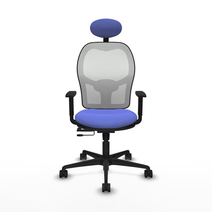 PIQUERAS Y CRESPO Silla de oficina Jorquera Sincro/Traslack Azul claro y Blanco