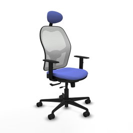 PIQUERAS Y CRESPO Silla de oficina Jorquera Sincro/Traslack Azul claro y Blanco