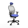 PIQUERAS Y CRESPO Silla de oficina Jorquera Sincro/Traslack Azul claro y Blanco