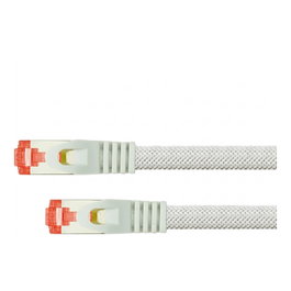 Python Cat.6 Patchkabel mit Nylongeflecht 5m SF/UTP RJ-45 Blanco 8063PY-050W
