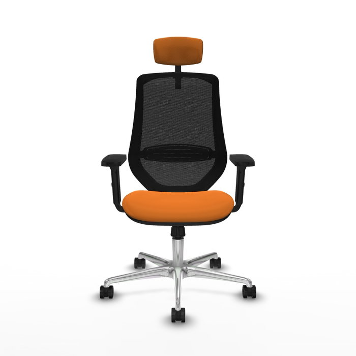 PIQUERAS Y CRESPO Silla de oficina Mardos Naranja y Negro PIQUERAS Y CRESPO Silla de oficina Mardos Naranja y Negro