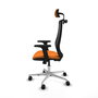 PIQUERAS Y CRESPO Silla de oficina Mardos Naranja y Negro