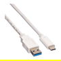 VALUE 11999010 Cable USB 3.2 Gen 2 (3.1 Gen 2) Micro-USB A a USB C, 0.5 m, Blanco