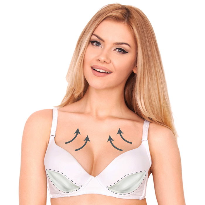 Cosmetic Club Relleno Silicona Añade Volumen Efecto Push-Up Tallas S M Reutilizable Invisible