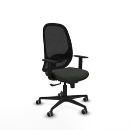 PIQUERAS Y CRESPO Silla de oficina Cilanco con mecanismo Sincro, Negro