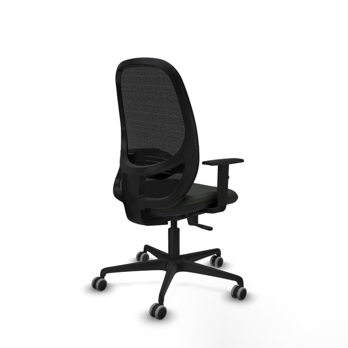 PIQUERAS Y CRESPO Silla de oficina Cilanco con mecanismo Sincro, Negro