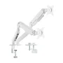 Aisens Soporte de Mesa DT32TSR-439 para 2 Monitores/TV de 17-32 pulgadas, Blanco