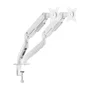 Aisens Soporte de Mesa DT32TSR-439 para 2 Monitores/TV de 17-32 pulgadas, Blanco