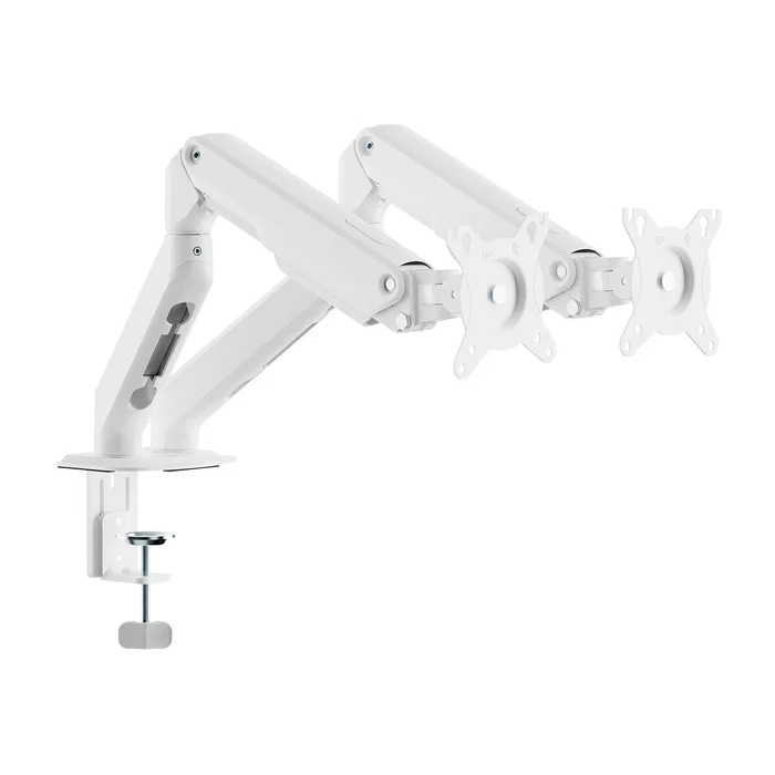 Aisens Soporte de Mesa DT32TSR-439 para 2 Monitores/TV de 17-32 pulgadas, Blanco