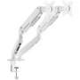 Aisens Soporte de Mesa con Contrapeso DT32TSR-439 para 2 Monitores de 17-32", Giratorio, Inclinable hasta 90 Grados, Carga 9kg, Blanco