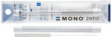 Tombow Recambio para Lápiz Borrador Mono Zero Rectangular 2,5x5mm
