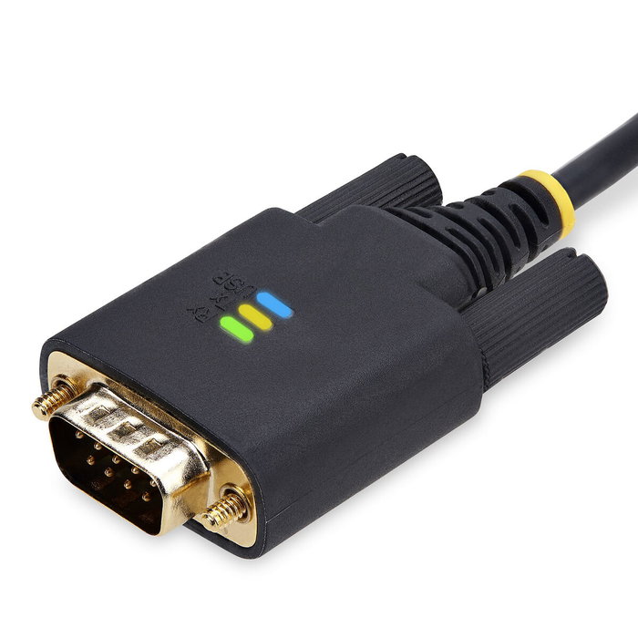 StarTech.com Cable Adaptador USB a Serie RS-232 DB-9, 3m, Negro