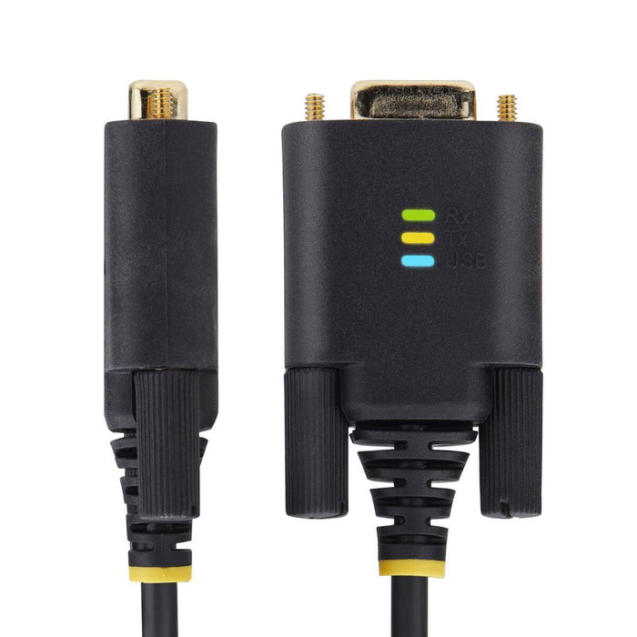 StarTech.com Cable Adaptador USB a Serie RS-232 DB-9, 3m, Negro