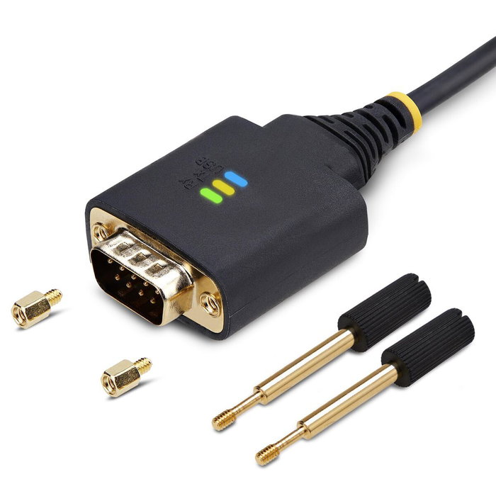 StarTech.com Cable Adaptador USB a Serie RS-232 DB-9, 3m, Negro