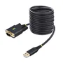 StarTech.com Cable Adaptador USB a Serie RS-232 DB-9, 3m, Negro
