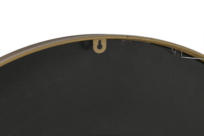 DKD Home Decor Reloj de Pared Vintage Negro Dorado Metal Cristal 80 x 80 x 9.5 cm