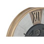 DKD Home Decor Reloj de Pared Metal y Cristal Negro