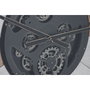 DKD Home Decor Reloj de Pared Metal y Cristal Negro