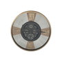 DKD Home Decor Reloj de Pared Metal y Cristal Negro