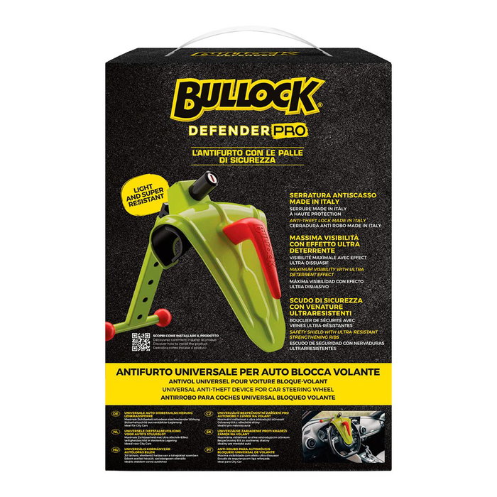 Bullock Defender Pro Bloqueador de volante universal antirrobo Bullock Defender Pro Bloqueador de volante universal antirrobo