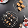 Inde - Rejilla Red con 3 Pinchos para Airfryer, Parrilla de Aire Caliente 19.5x19.5x5 cm (12 Unidades)