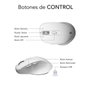 Subblim Comfort Ergo Dual Ratón Ergonómico Inalámbrico Blanco