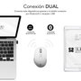 Subblim Comfort Ergo Dual Ratón Ergonómico Inalámbrico Blanco