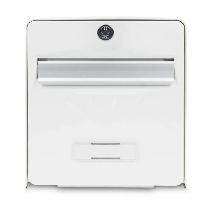 Burg Wachter Buzón Costero Acero Galvanizado Puerta Trasera Cristal Blanco Anticorrosión Bisagras Inoxidable Resistente a la Abrasión 37kg