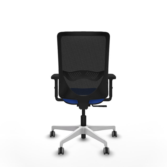 PIQUERAS Y CRESPO Silla de oficina Zulema con mecanismo Sincro, Tela Azul y Malla Negra PIQUERAS Y CRESPO Silla de oficina Zulema con mecanismo Sincro, Tela Azul y Malla Negra