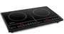 Esperanza EKH008 Placa de Inducción Encimera 2 Zonas 4000W (2x2000W) Negro con Superficie de Vidrio y Control Táctil
