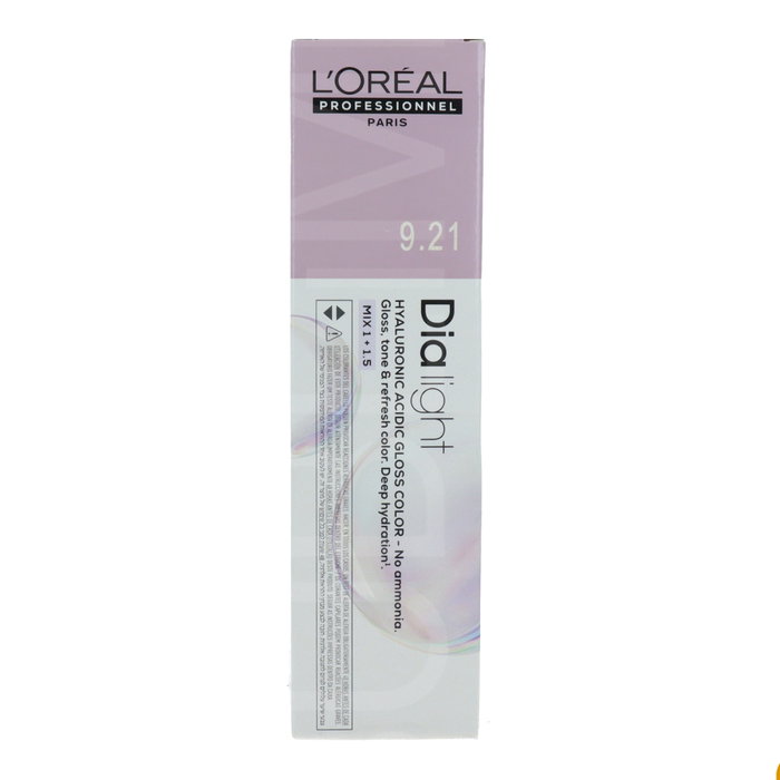 L'Oréal Professionnel Paris Dia Light 9.21 Rubio Muy Claro Irizado Ceniza 60 ml
