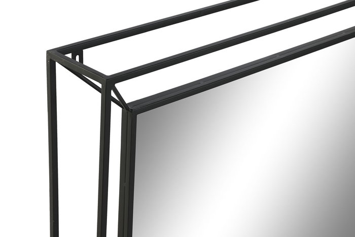 DKD Home Decor Espejo Vintage Negro 10 x 90 x 90 cm