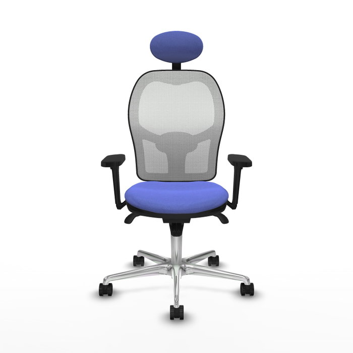 PIQUERAS Y CRESPO Silla de oficina Jorquera con mecanismo Sincro, Azul claro y Blanco PIQUERAS Y CRESPO Silla de oficina Jorquera con mecanismo Sincro, Azul claro y Blanco