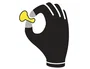 Deltaplus Guantes de poliéster antideslizantes lavables talla 8 gris