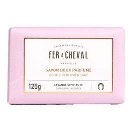 FER A CHEVAL Jabon Solido Perfumado Lavanda Energetica 125 G con Aceite de Argán y Manteca de Karité de Marsella